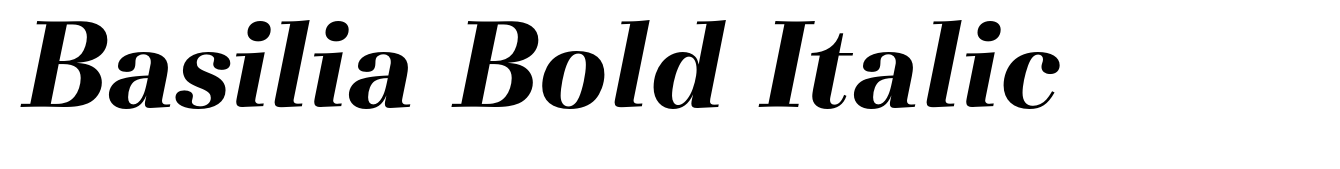 Basilia Bold Italic